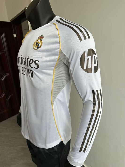 25/26 Real Madrid Home (Player Version - Long Sleeve)