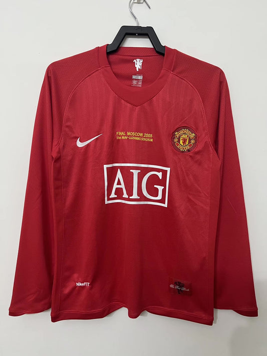 07/08 Manchester United Home Retro (UCL FINAL + UCL PATCHES)