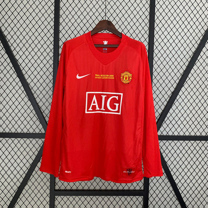 07/08 Manchester United Home Retro (UCL FINAL + UCL PATCHES)