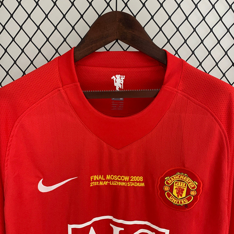 07/08 Manchester United Home Retro (UCL FINAL + UCL PATCHES)