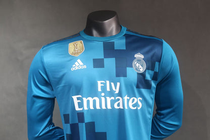 17/18 Real Madrid Away Retro (World Champions Patch - Long Sleeve)