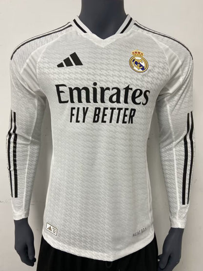 Real Madrid Home 24/25 (Player Version - Long Sleeve)